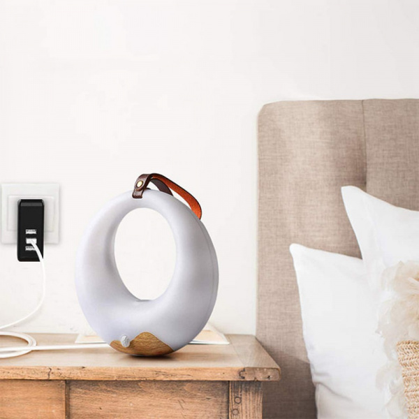 Лампа настольная с аккумулятором и датчиком движения Ami Lamp Hoop Светлое Дерево