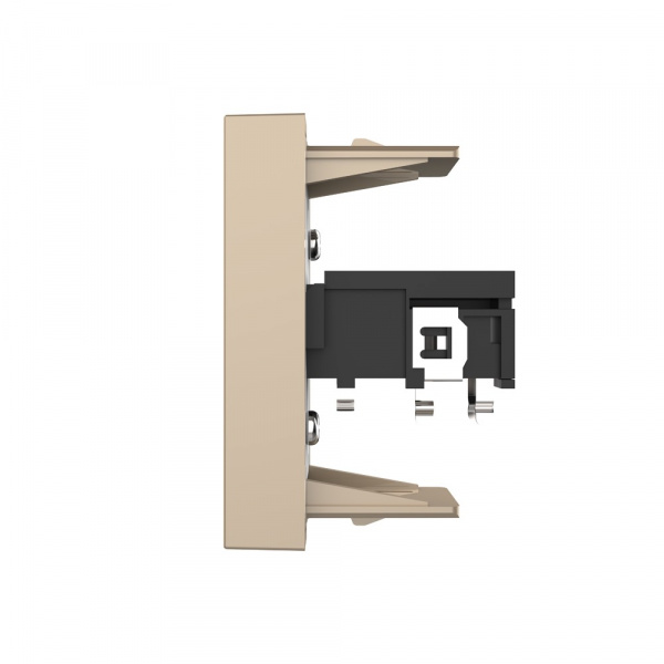 Розетка стерео аудио LIVOLO TRS 6.3 jack золотая BB-C7-1M1-13 (механизм)