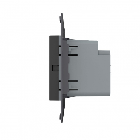 Розетка USB type C+A с блоком питания 36W Livolo, цвет черный (механизм) VL-FCUA18W.UC18W-2BP