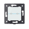 Выключатель LIVOLO Quadro 2 клавиши Белый (механизм)