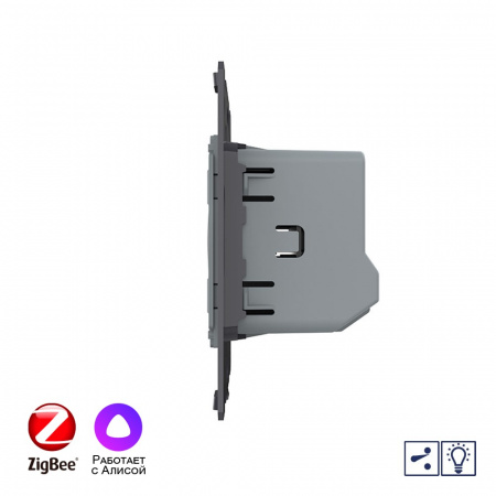 Двухклавишный проходной сенсорный диммер Livolo ZigBee (механизм) VL-FC2SD2Z-2G