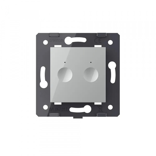 Сенсорный выключатель для штор Livolo ZigBee Module, цвет серый (механизм) VL-FC2WZ-2IP