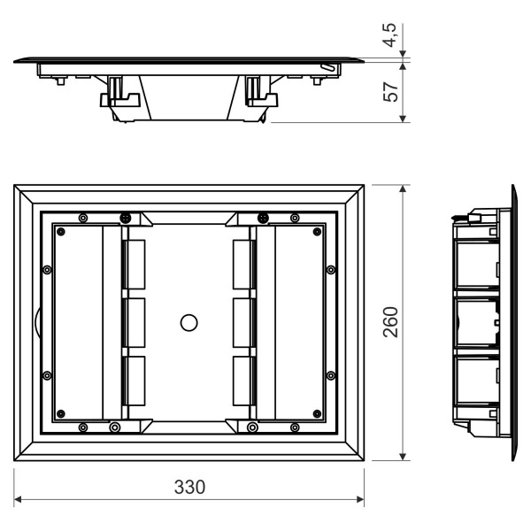 Напольный лючок KOPOBOX 57_LB