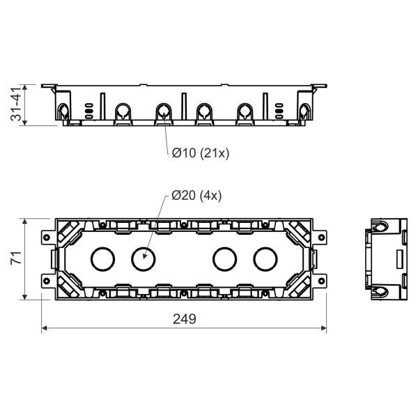 коробка приборная напольная KPP 80_LB