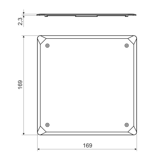 Крышка распределительных коробок V 125/1_HB