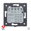 Двухклавишный проходной сенсорный выключатель Livolo ZigBee Module, цвет серый (механизм)