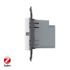 Двухклавишный сенсорный выключатель Livolo ZigBee Module, цвет белый (механизм)