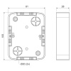 приборная коробка (Имитация текстуры дерева) LK 80X28 2ZT_I1
