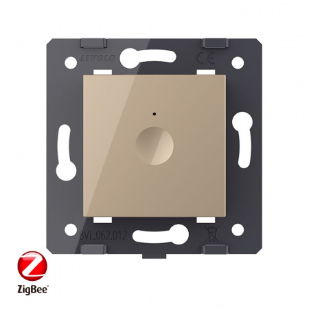 Одноклавишный сенсорный выключатель Livolo ZigBee Module, цвет золотой (механизм)