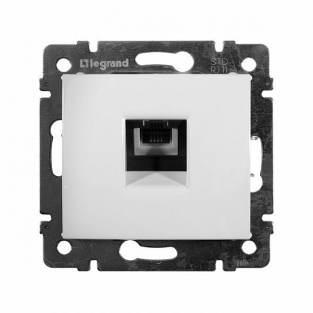 Розетка телефонная RJ11 Белая. Legrand. Valena