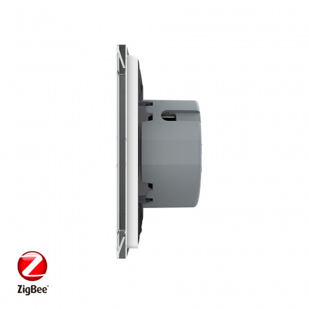 Сенсорный выключатель Livolo ZigBee (Wi-Fi) 2 клавиши 1 пост Белый