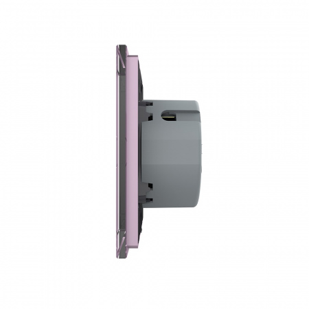 Сенсорный выключатель Livolo 1 клавиша 1 пост Розовый VL-C701-17
