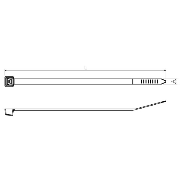 Хомут (стяжка кабельная) SP 140X3.5_HA