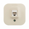 Розетка компьютерная RJ45 UTP кат.5е. Слоновая кость. Legrand Quteo