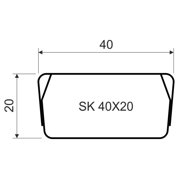 экранирующий канал SK 40X20_S