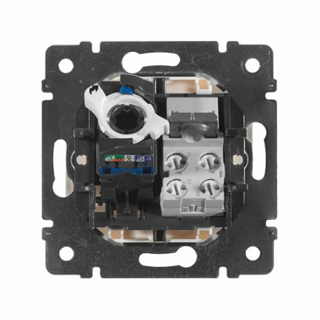 Розетка телефон/интернте RJ11/RJ45 UTP кат.6 Белая. Legrand. Valena