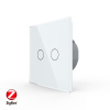Сенсорный выключатель Livolo ZigBee (Wi-Fi) 2 клавиши 1 пост Белый