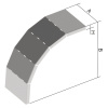 Крышка поворота вертикального внешнего на 90° NIXVKO 90X100X250_IX