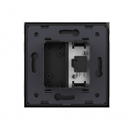 Розетка стерео аудио LIVOLO TRS 6.3 jack черная VL-C791M1-12