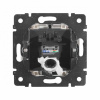 Розетка компьютерная RJ45 UTP Кат.5e на захватах Алюминий. Legrand. Valena