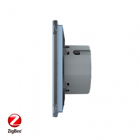 Сенсорный выключатель Livolo ZigBee (Wi-Fi) 2 клавиши 1 пост Синий