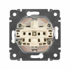 Розетка электрическая с заземлением 16А с защитными шторками. Белый. Legrand Valena