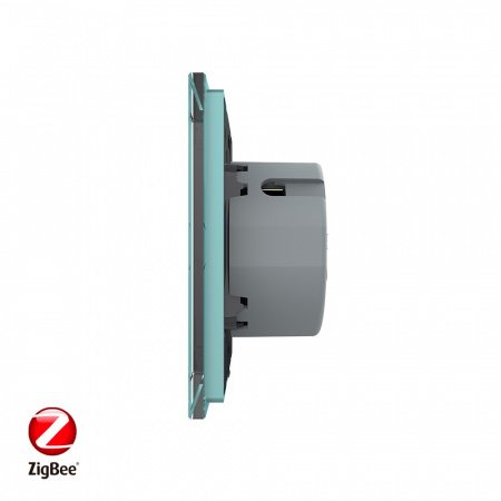 Сенсорный выключатель Livolo ZigBee (Wi-Fi) 2 клавиши 1 пост Зеленый