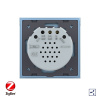 Сенсорный проходной выключатель Livolo ZigBee (Wi-Fi) 1 клавиша 1 пост Синий