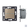 Выключатель LIVOLO Quadro 1 клавиша сухой контакт Золотой (механизм)