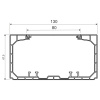 Парапетный канал PK 130X65 D_HD