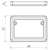 Крышка распределительных коробок VLK 80/2R_HB