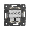 Розетка двойная телефонная 2хRJ11 Слоновая кость. Legrand. Valena