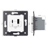 Розетка USB type C+A с блоком питания 36W Livolo, цвет белый (механизм) VL-FCUA18W.UC18W-2WP