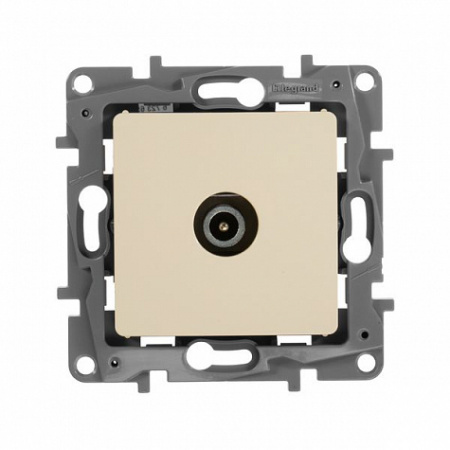 Розетка TV 10дБ оконечная Слоновая кость. Legrand Etika
