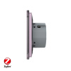 Сенсорный выключатель Livolo ZigBee (Wi-Fi) 2 клавиши 1 пост Розовый