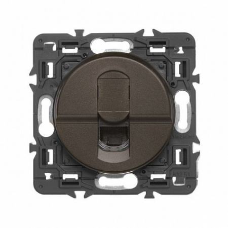 Розетка компьютерная RJ 45 UTP категории 6 Графит. Celiane. Legrand