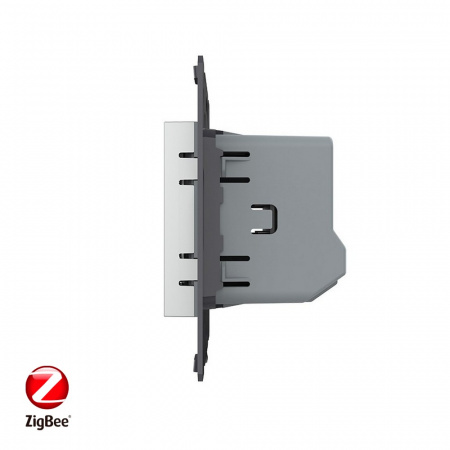 Датчик температуры и влажности ZigBee Livolo, цвет серый (механизм) VL-FCEZ-2IP