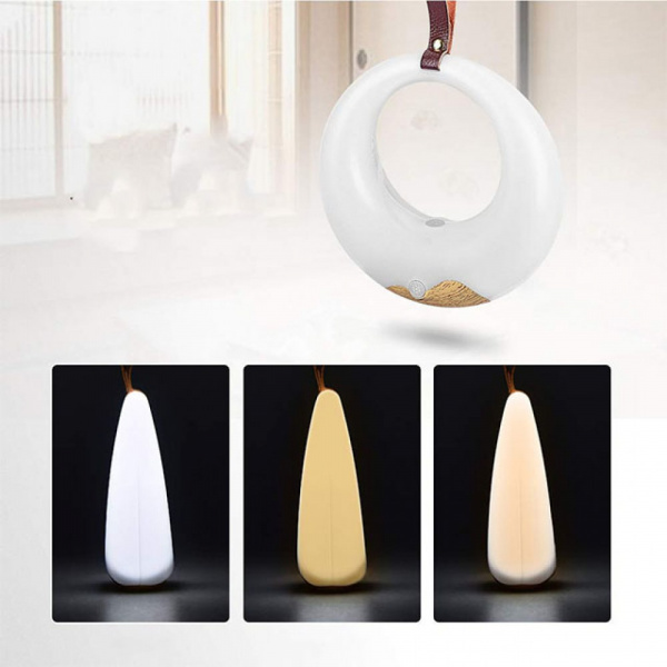 Лампа настольная с аккумулятором и датчиком движения Ami Lamp Hoop Светлое Дерево