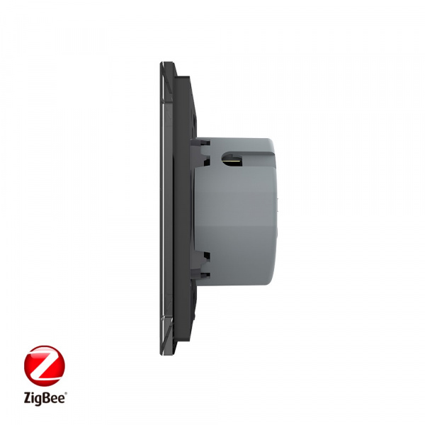 Сенсорный выключатель Livolo ZigBee (Wi-Fi) 1 клавиша 1 пост Черный