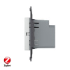 Одноклавишный сенсорный выключатель Livolo ZigBee Module, цвет серый (механизм)