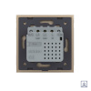 Двухклавишный сенсорный выключатель Livolo Module с функцией радиоуправления, цвет золотой