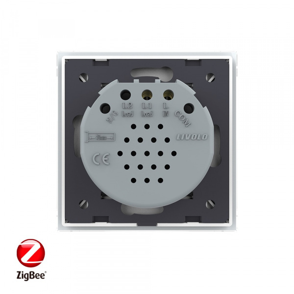 Сенсорный выключатель Livolo ZigBee (Wi-Fi) 1 клавиша 1 пост Белый