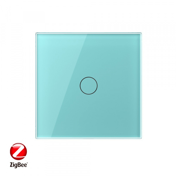 Сенсорный выключатель Livolo ZigBee (Wi-Fi) 1 клавиша 1 пост Зеленый