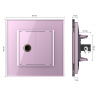 Розетка Livolo микрофон TRS 6.3 JACK Розовая