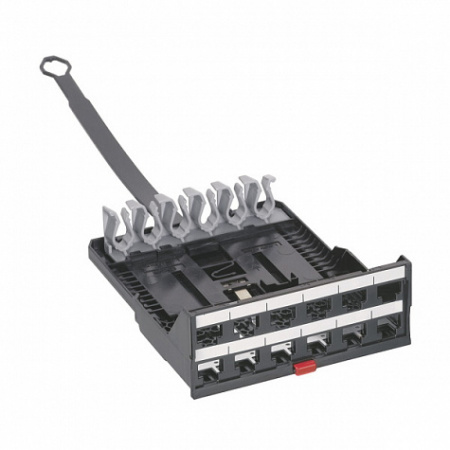 Патч-панель укомплектованная-19''-1U-категория 5е-UTP-24xRJ 45. Legrand