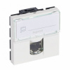Розетка RJ45 FTP кат.6, 2 модуля. Белый. Legrand Mosaic