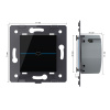 Выключатель LIVOLO Quadro 1 клавиша Черный (механизм)