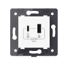 Розетка USB type C+A с блоком питания 36W Livolo, цвет белый (механизм) VL-FCUA18W.UC18W-2WP