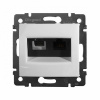 Розетка телефон/интернте RJ11/RJ45 UTP кат.6 Белая. Legrand. Valena