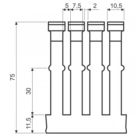 Перфорированный канал DIN RK 75X75 DIN_LD